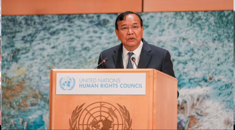 នៅចំពោះមុខក្រុមប្រឹក្សាសិទ្ធិមនុស្ស UN, កម្ពុជាទាមទារឱ្យថៃ ដកកម្លាំងរបស់ខ្លួនទាំងអស់ចេញពីទឹកដីកម្ពុជា