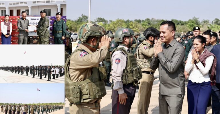 ឯកឧត្តម អភិសន្តិបណ្ឌិត ស សុខា រួមជាមួយភរិយា ចុះជួបសំណេះសំណាលសួរសុខទុក្ខ និងប្រគល់អំណោយដ៏ថ្លៃថ្លាររបស់សម្តេចអគ្គមហាសេនាបតីតេជោ ហ៊ុន សែន ប្រមុខរដ្ឋស្តីទី និងសម្តេចកិត្តិព្រឹទ្ធបណ្ឌិត ប៊ុន រ៉ានី ហ៊ុនសែន ជូនវីរកងកម្លាំងនគរបាលការពារព្រំដែនទិសភូមិភាគទី៤ ខេត្តព្រះវិហារ