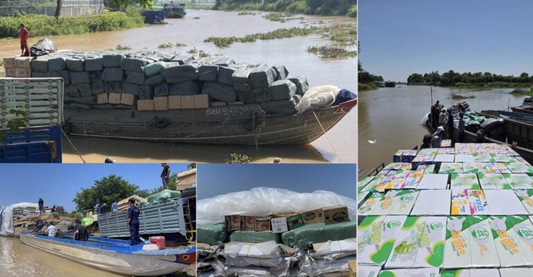 កម្លាំងគយចល័ត ចុះបង្ក្រាបទូកដឹកទំនិញគេចពន្ធពីប្រទេសវៀតណាមចំនួន២គ្រឿងនៅច្រកបាក់ដៃ ខេត្តតាកែវ